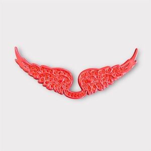 ZADIG & VOLTAIRE Red Crystal Angel Wing Bag Charm – Rock Chic Statement